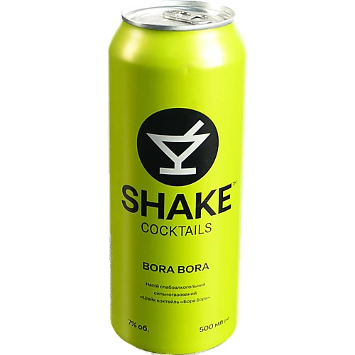 Напій слабоалкогольний 0.5л 7% сильногазований Bora Bora Cocktails Shake б/у