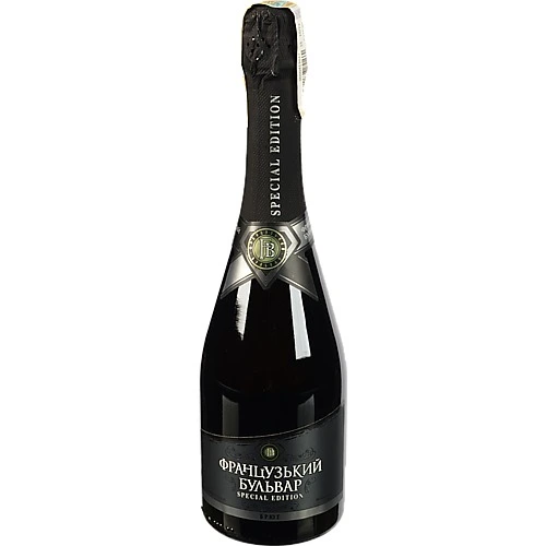 Вино ігристе 0.75л 10-13.5% біле брют Special Edition Французький бульвар