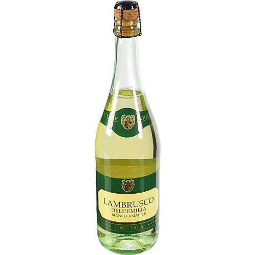 Вино напівігристе Corte Viola 0.75л ламбруско емілія IGT біле солодке 8