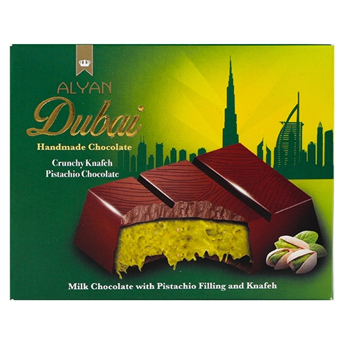 Шоколад дубайський Alyan 100г з фісташковою пастою