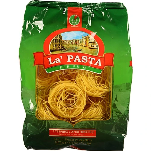 Макарони La Pasta Per Primi Гнізда з твердих сортів пшениці 400г