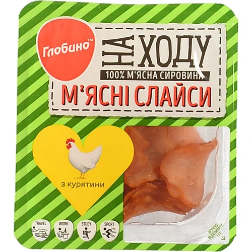 Курячі мясні слайси Глобино [На ходуk 50г