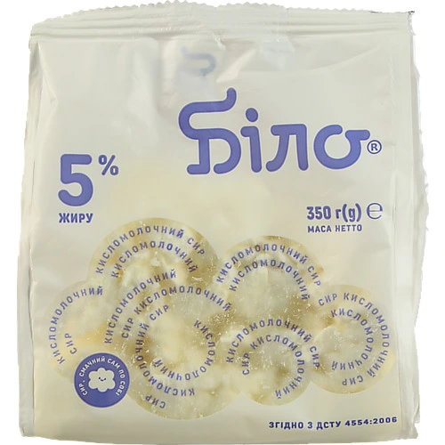 Сир к.м. Біло 350г 5% пакет