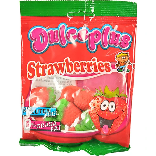 Цукерки Dulceplus 100г полуниця