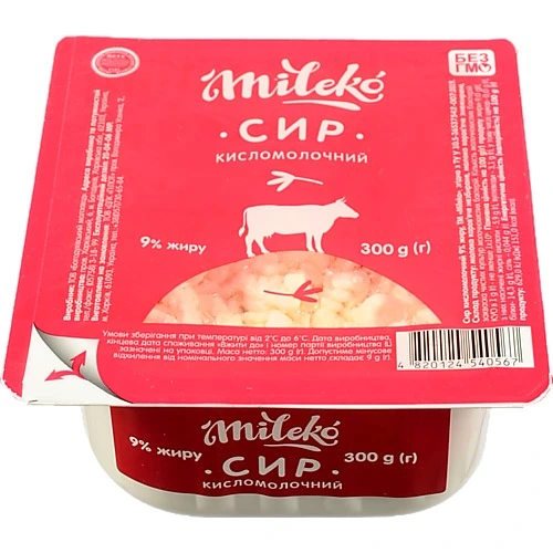 Сир к.м. Mileko 300г 9% ван.