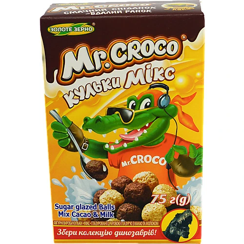 Кульки Mr. Croco молочний шоколад 75г
