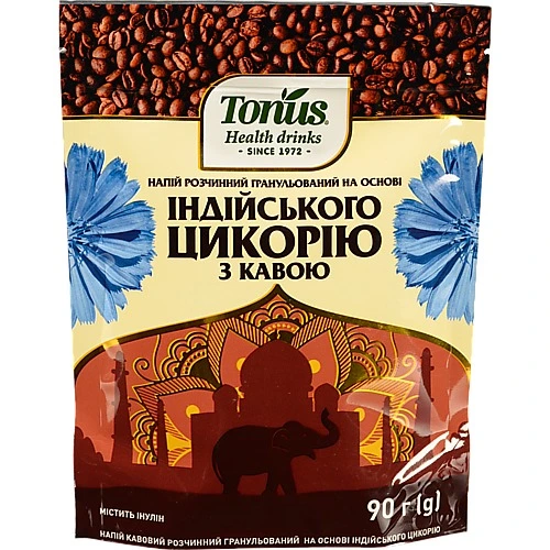 Напій кавовий розчинний гранульований на основі індійського цикорію ЦвітКава д/п 90г