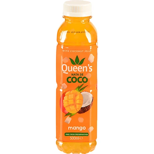 Напій Queens nata de coco 0.5л кокос манго