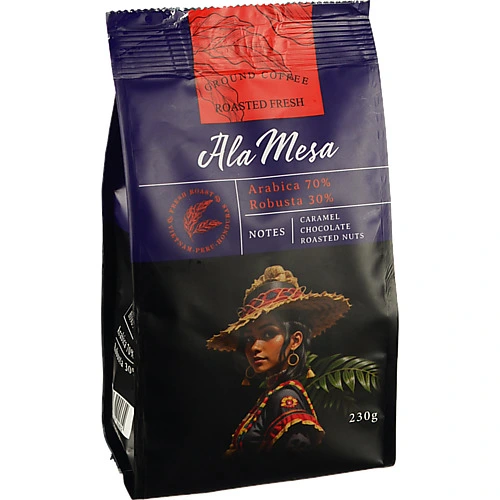 Кава Ala Mesa 230г (70% Арабіка, 30% Робуста)