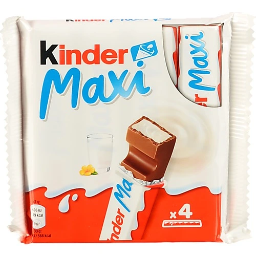 Шоколад молочний з молочною начинкою Maxi Kinder м/у 84г