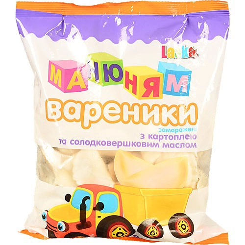 Вареники з картоплею і солодковершковим маслом Ма-ню-ням Laska м/у 900г