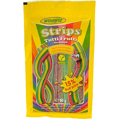 Жувальні цукерки Woogie 80г веселка