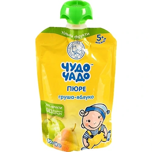 Пюре Чудо Чадо Груша-Яблуко 90г без цукру
