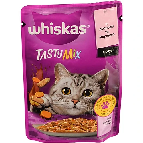 Корм Віскас 85г TastyMix лосось морква
