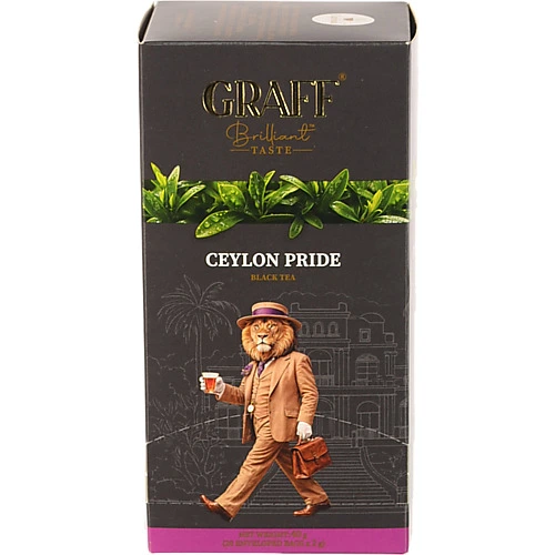Чай чорний байховий Ceylon pride Graff к/у 20х2г