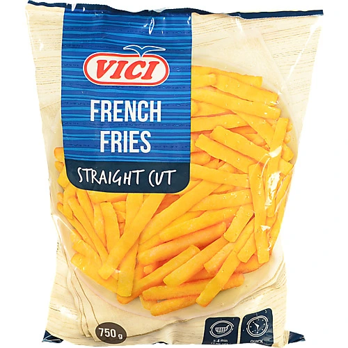 Картопля фрі швидкозаморожена різана обсмажена пряма 10х10мм Vici м/у 750г