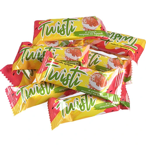Цукерки Добробут Twisti полуниця вершки
