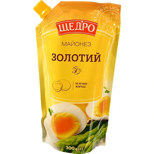 Майонез 50% Золотий Щедро д/п 300г