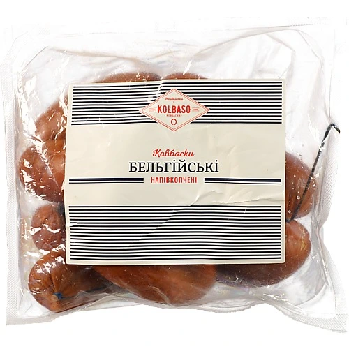 Ковбаски Kolbaso Бельгійські напівкопчені, першого ґатунку