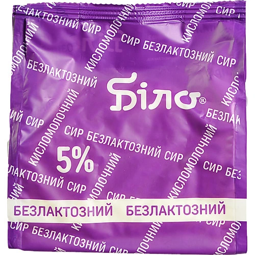 Сир к.м. Біло 350г 5% безлактозний пакет