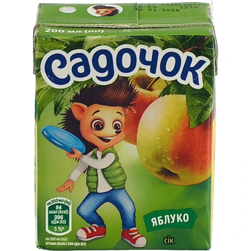 Сік Садочок 200мл яблуко