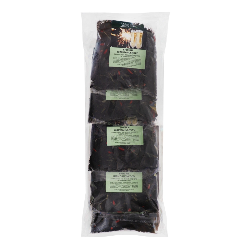 Композиція на основі чорного та зеленого чаю Бризки шампанського Чайні шедеври кг