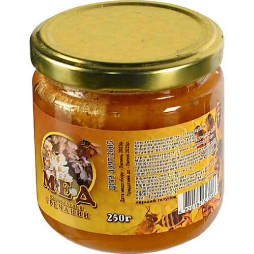 Мед 250г гречаний скло