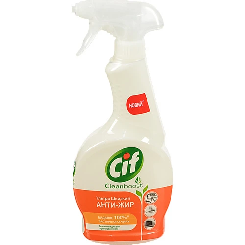 Засіб чистячий для кухні Анти-жир Cleanboost Cif 500мл