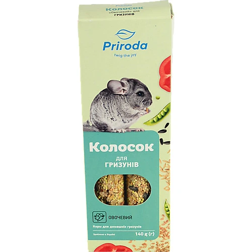 Колосок для гризунів 140г овочевий