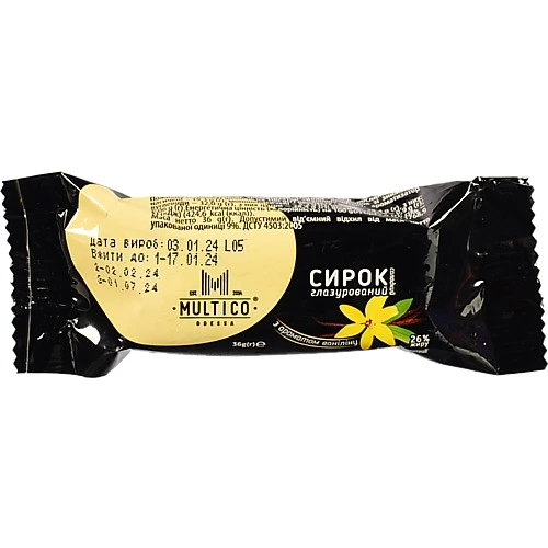 Сирок Multico Odessa 36г 26% глазур ваніль