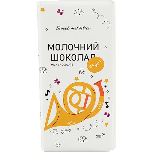 Шоколад Sweet Melodies 85г молочний PL