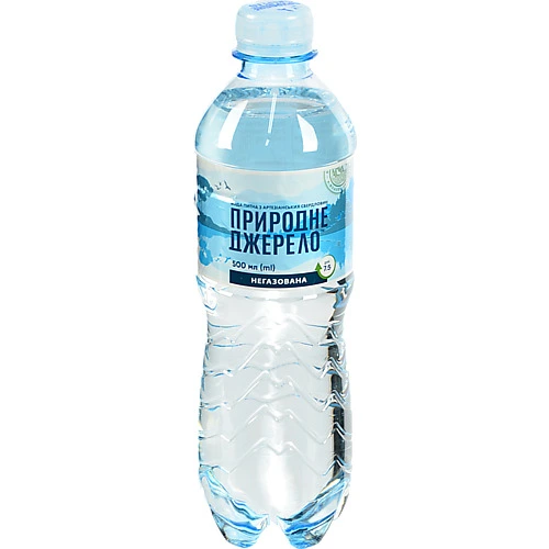 Вода питна негазована Природне Джерело п/пл 0.5л