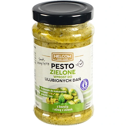 Песто Helcom 210г зелене з базилік оливковою олією