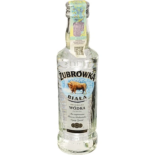 Горілка Zubrowka Biala 0.2л