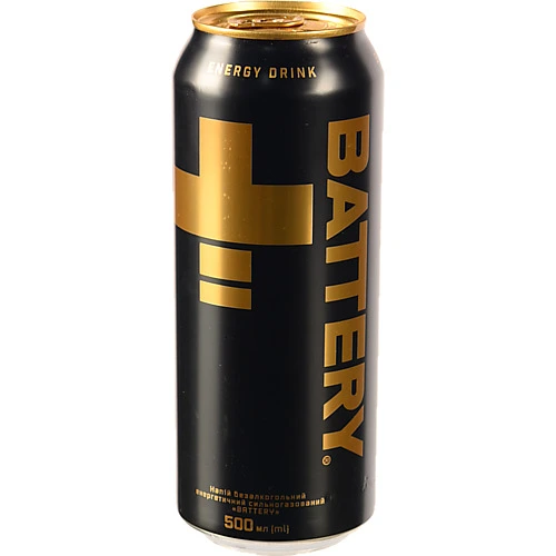 Напій енергетичний безалкогольний сильногазований Battery 500мл