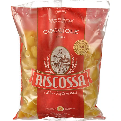 Паста Riscossa 500г коччіоле з твердих сортів пшениці