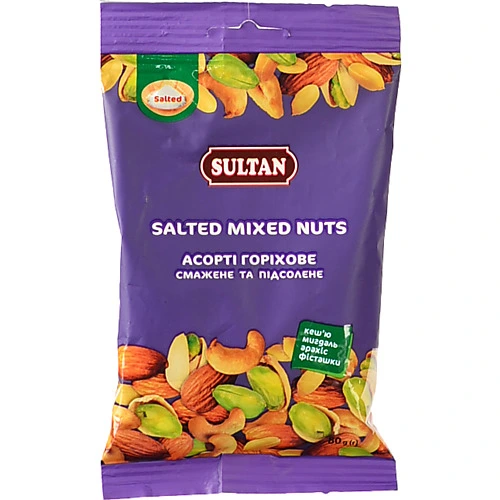 Ассортi горiхiв Грін Хілс 80г смажене