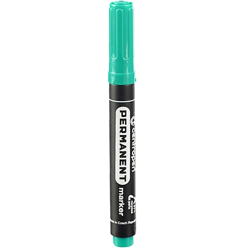 Маркер Centropen 2.5мм permanent зелений 8566