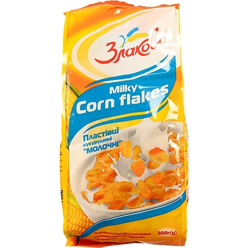 Пластівці Золоте зерно 300г кукурудзяні молочні глазуровані