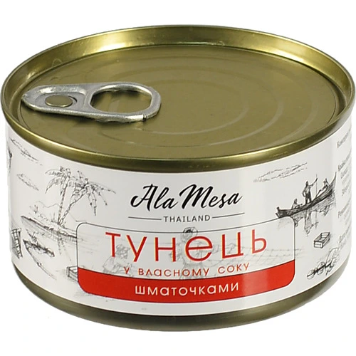 Тунець Ala Mesa 185г шматочками у власному соку