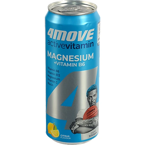 Вітамінний напій 4MOVE з магнієм та В6 330 мл