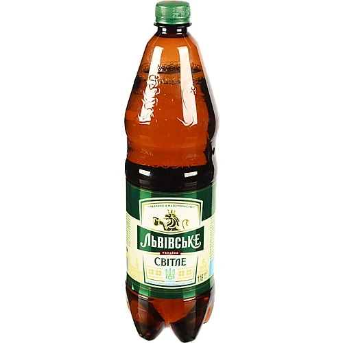 Пиво Львівське 1.18л 4.3% світле пастеризоване п/пл