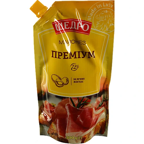 Майонез Щедро Преміум 72% 300г