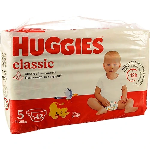 Підгузники Huggies Classic 11-25кг 42шт
