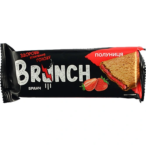 Снеки мультизлакові Садова полуниця Сендвіч Brunch м/у 56г