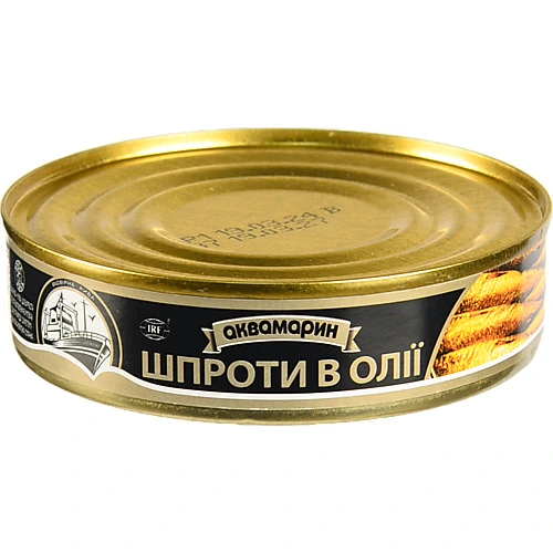 Шпроти в олії Аквамарин з/б 150г
