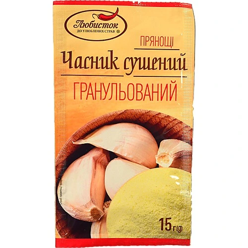 Часник сушений гранульований Любисток 15г