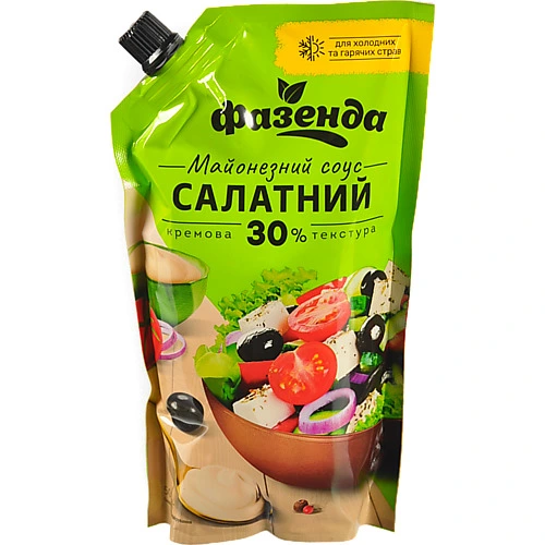 Соус майонезний Фазенда 500г салатний 30%