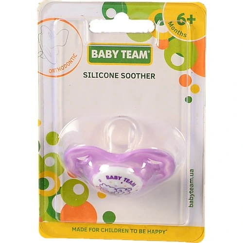 Пустушка ортодонтична від 6 міс 3011 Baby Team 1шт