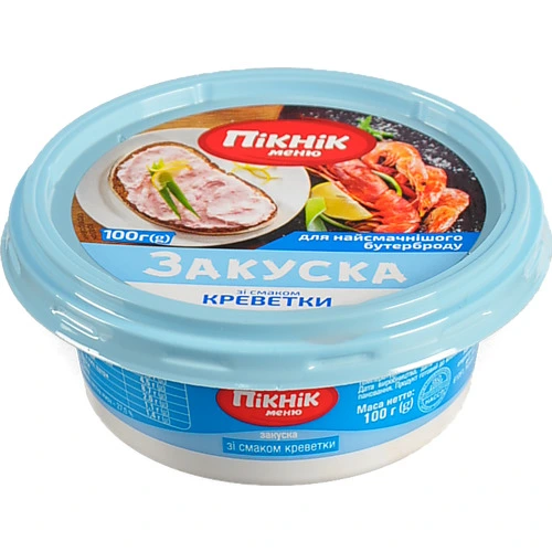 Закуска зі смаком креветки Пікнік-меню п/у 100г